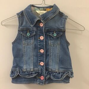 Matilda Jane girls denim vest size 6